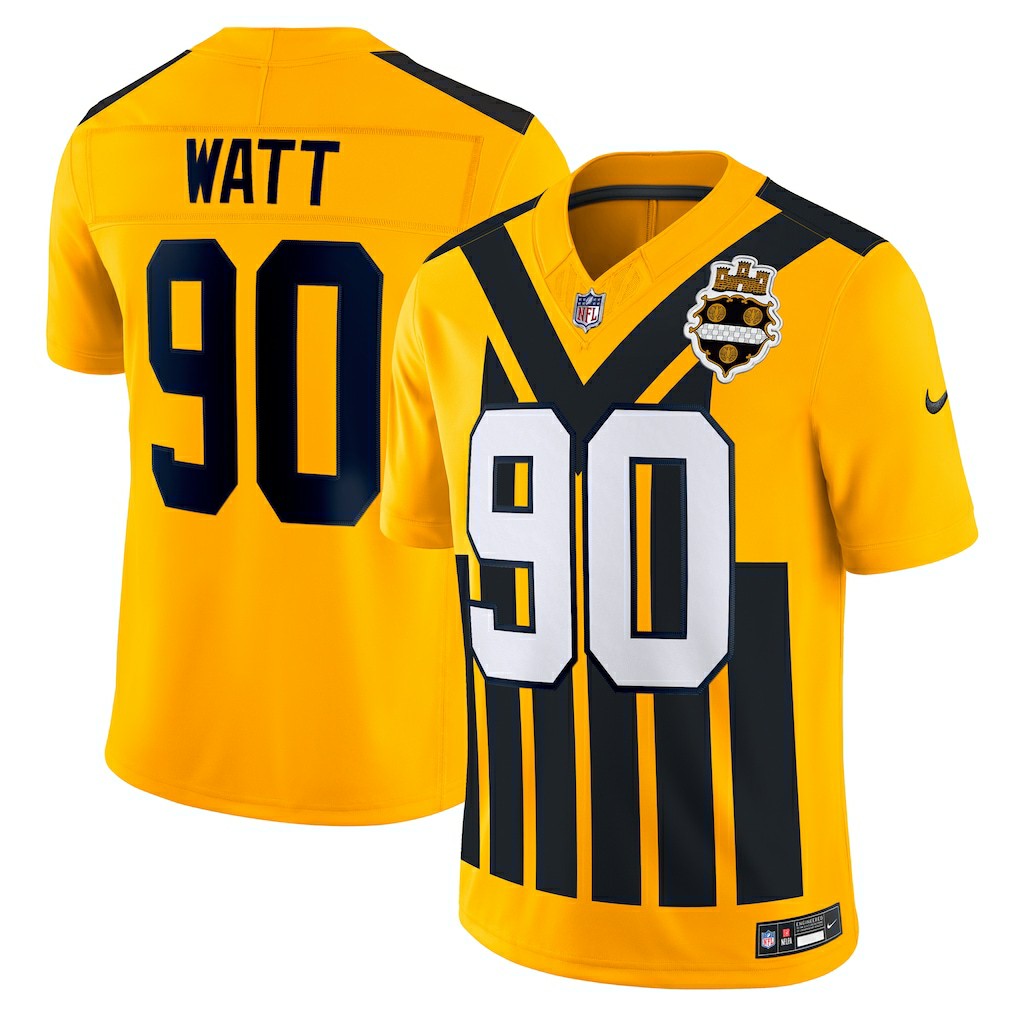 Pittsburgh Steelers Nike T.J. Watt  Alternate Vapor F.U.S.E. Limited Jersey