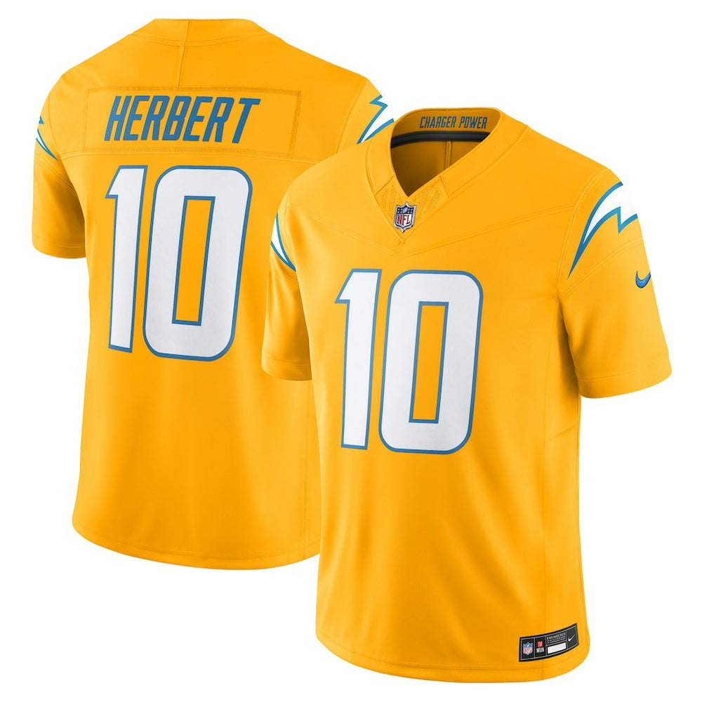 Los Angeles Chargers Nike Justin Herbert  Alternate Charger Power Vapor F.U.S.E. Limited Jersey