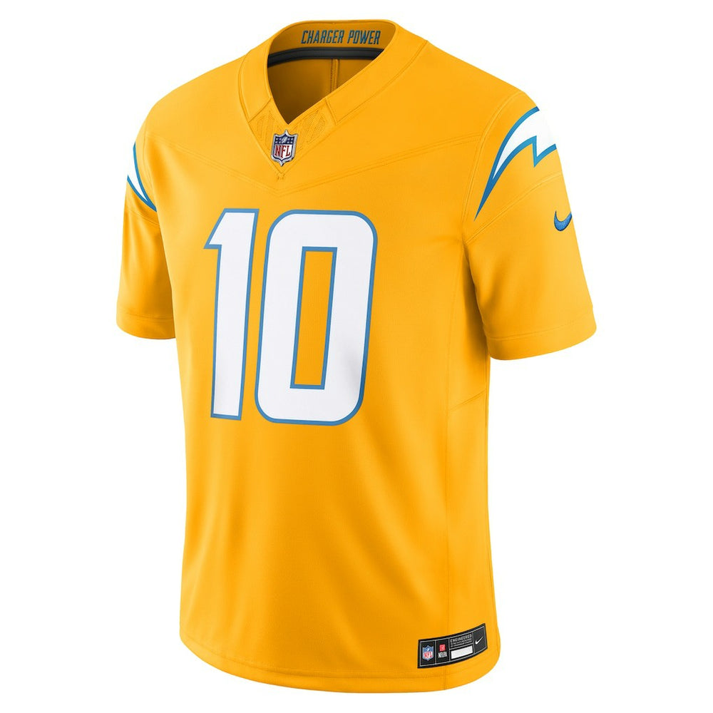 Los Angeles Chargers Nike Justin Herbert  Alternate Charger Power Vapor F.U.S.E. Limited Jersey