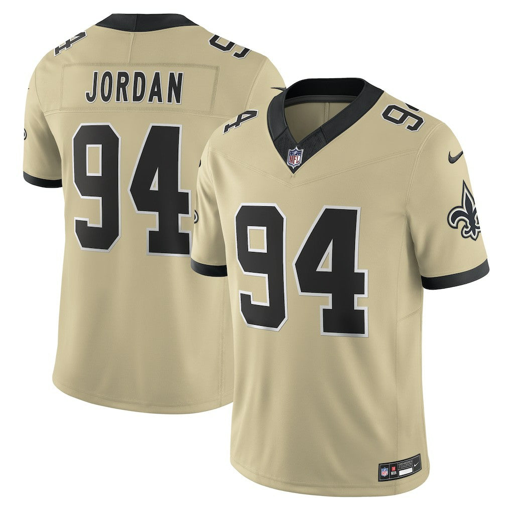 New Orleans Saints Nike Cameron Jordan  Gameday Golds Alternate Vapor F.U.S.E. Limited Jersey