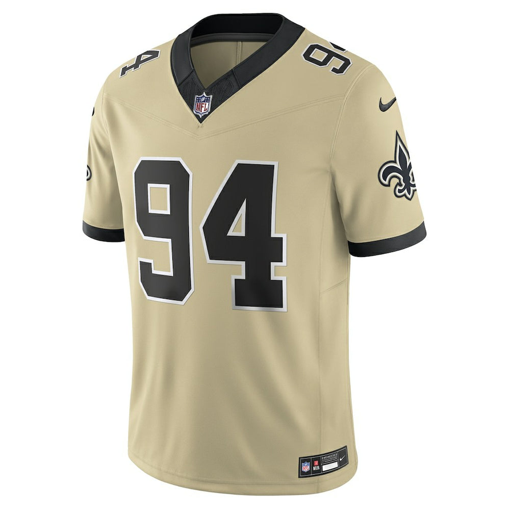 New Orleans Saints Nike Cameron Jordan  Gameday Golds Alternate Vapor F.U.S.E. Limited Jersey