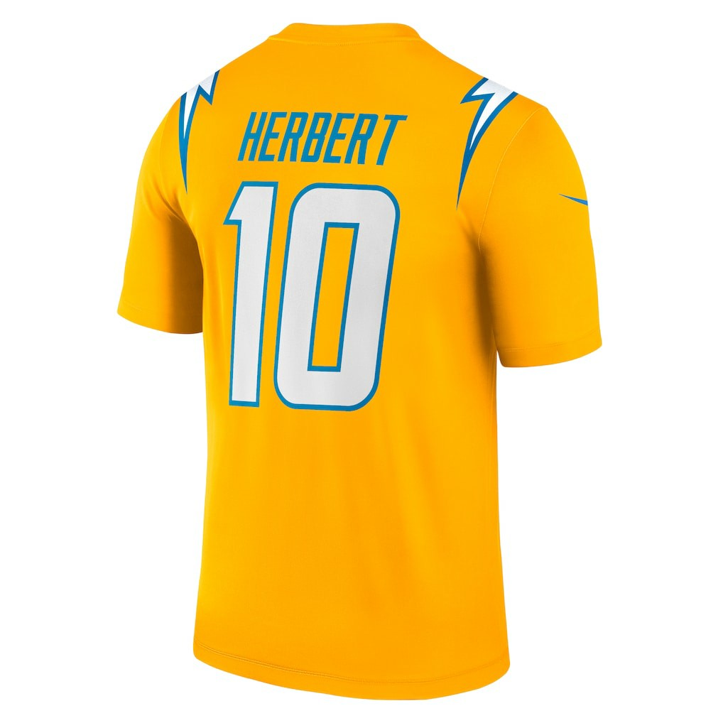 Los Angeles Chargers Nike Justin Herbert  Alternate Charger Power Legend Player Performance Top