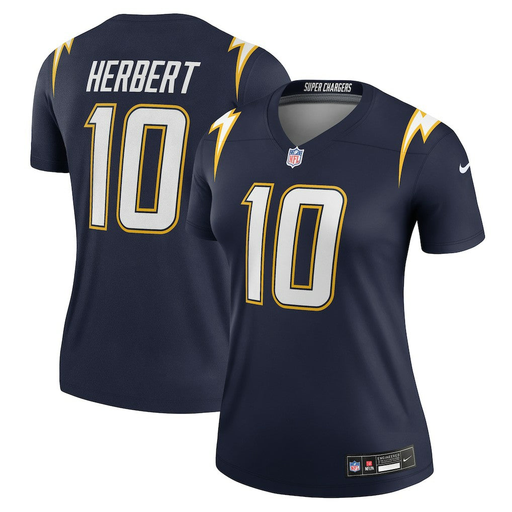 Los Angeles Chargers Nike Justin Herbert  Women's Alternate Super Chargers Legend Player Performance Top
