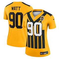 Pittsburgh Steelers Nike T.J. Watt  Women's Alternate 1933 Throwback Legend Player Performance Top