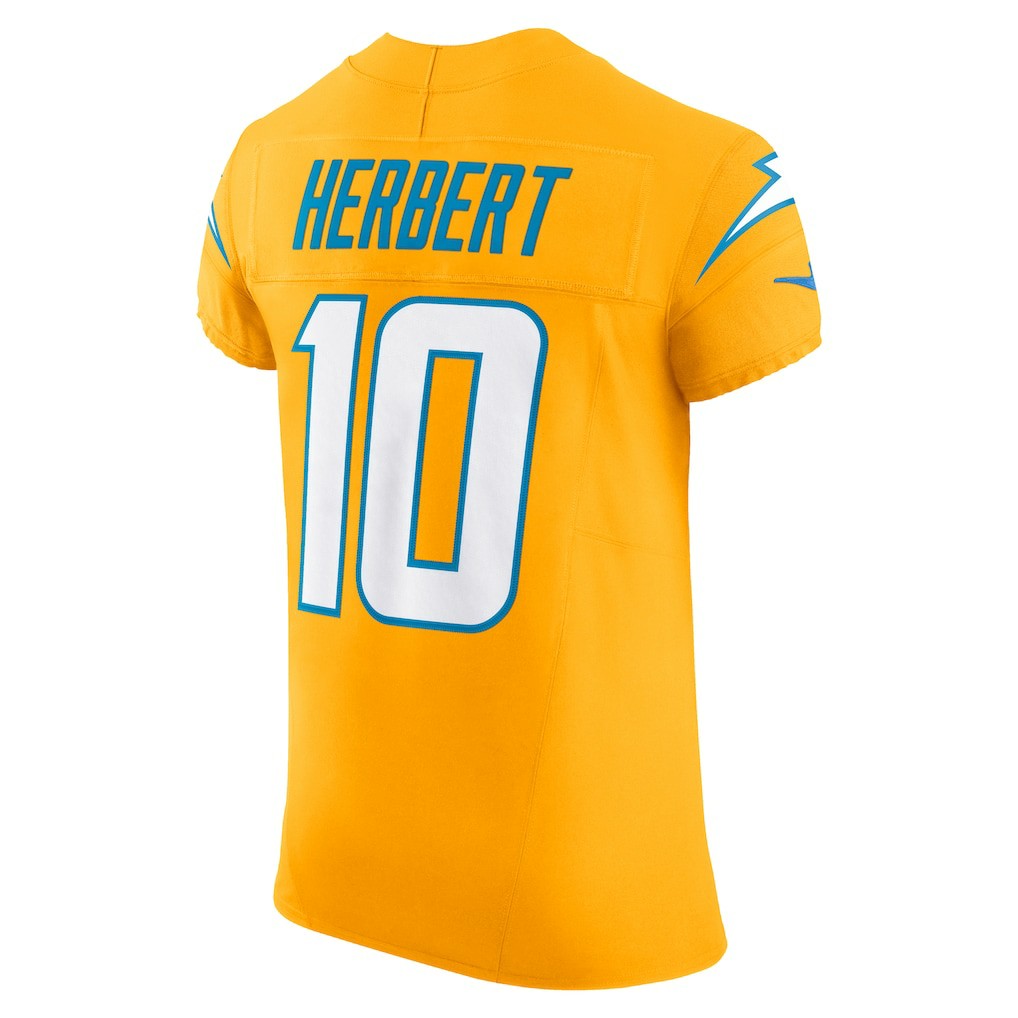 Los Angeles Chargers Nike Justin Herbert  Alternate Charger Power Vapor F.U.S.E. Elite Jersey