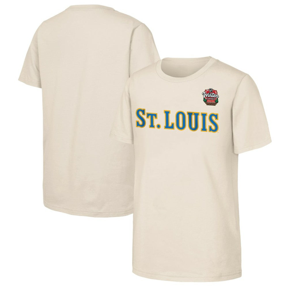 St. Louis Blues Youth 2025 NHL Winter Classic Primary Logo T-Shirt Online