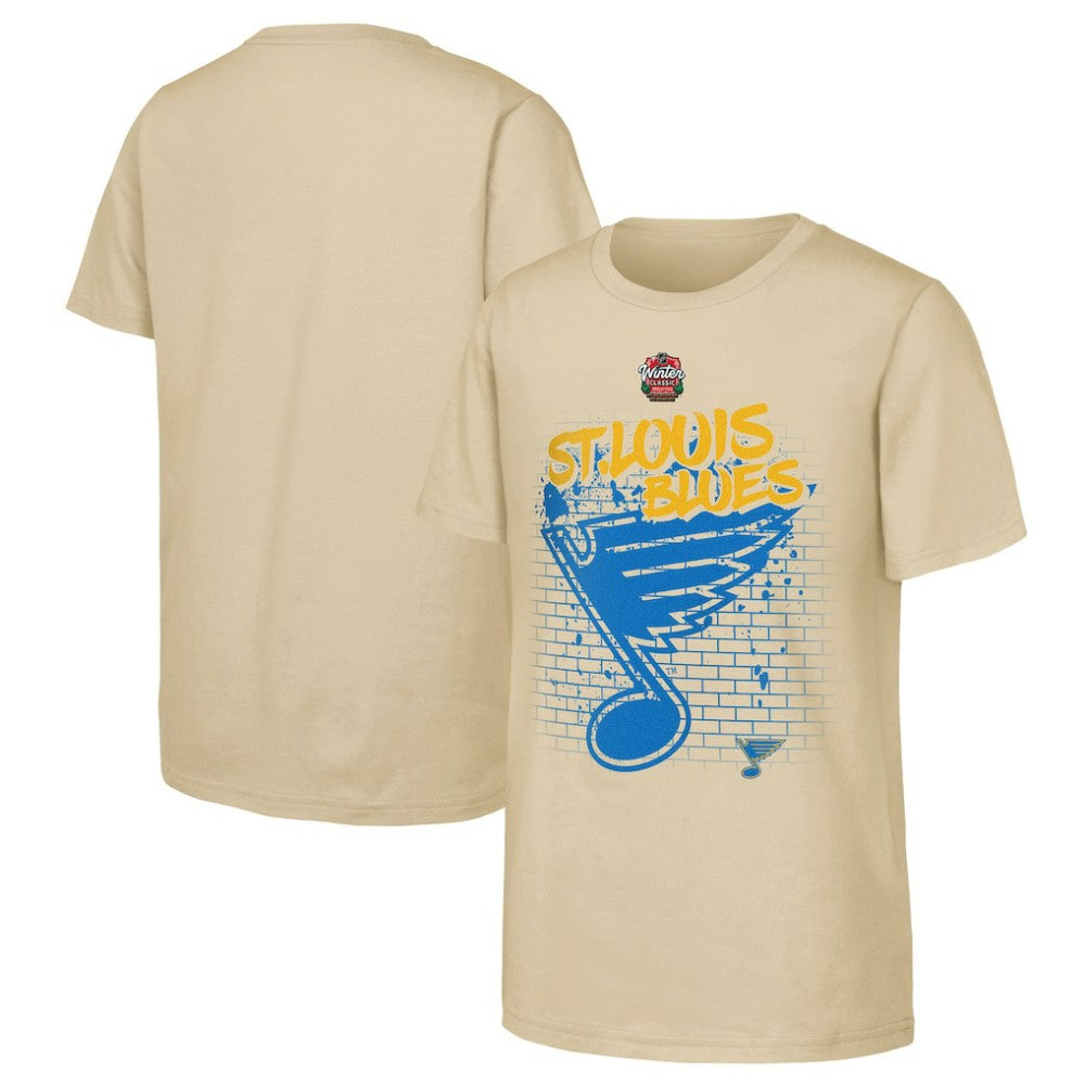 St. Louis Blues Youth 2025 NHL Winter Classic Street Art T-Shirt Sale
