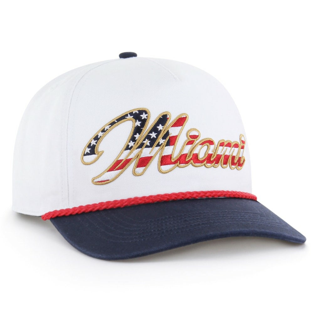 Miami Dolphins 47 brand '47 Patriotic Overhand Hitch Adjustable Hat