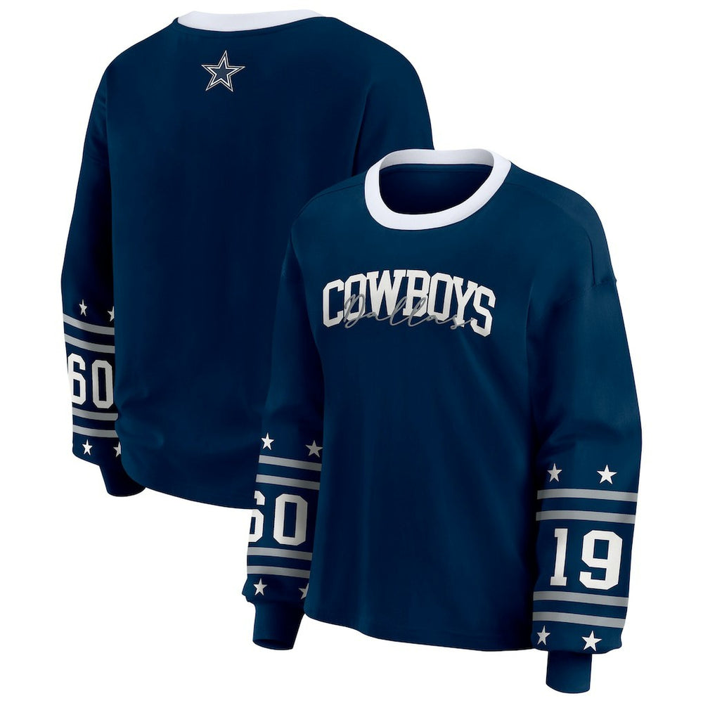 Dallas Cowboys  WEAR by Erin Andrews Women's Sport Long-Sleeve T-Shirt