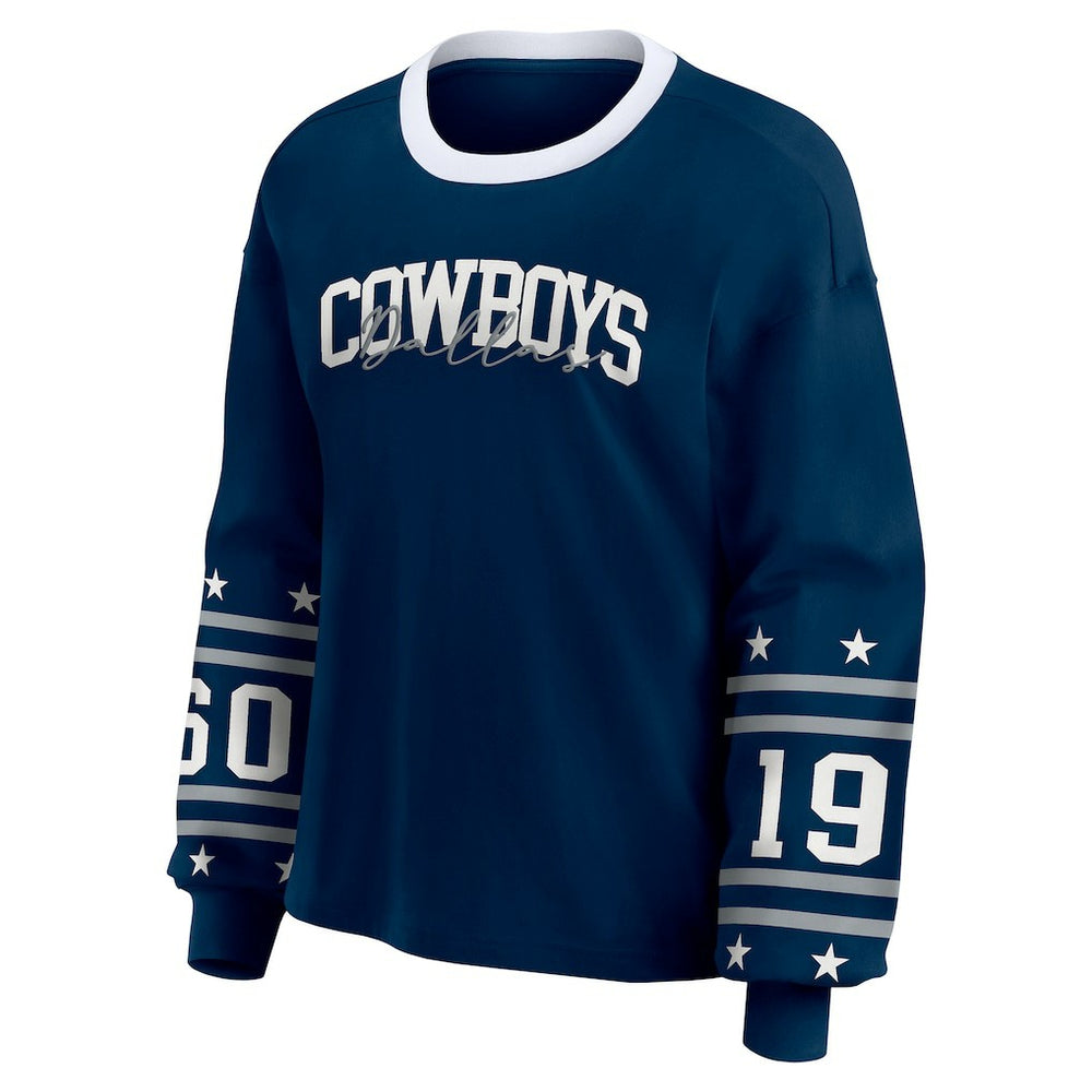 Dallas Cowboys  WEAR by Erin Andrews Women's Sport Long-Sleeve T-Shirt