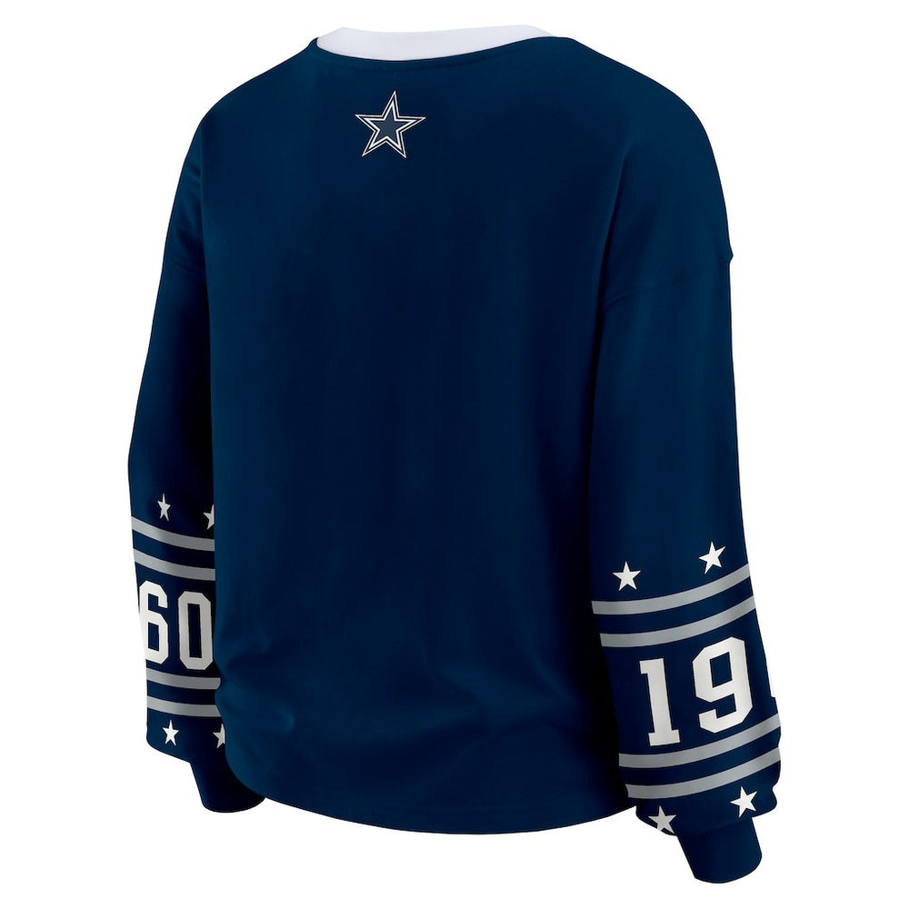 Dallas Cowboys  WEAR by Erin Andrews Women's Sport Long-Sleeve T-Shirt