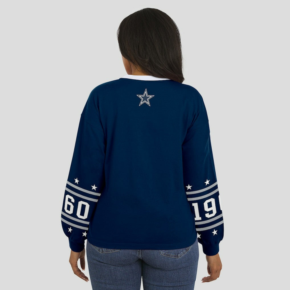 Dallas Cowboys  WEAR by Erin Andrews Women's Sport Long-Sleeve T-Shirt
