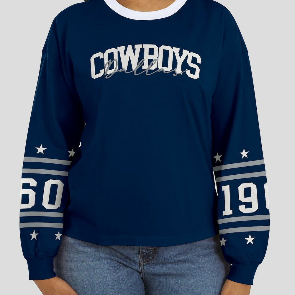 Dallas Cowboys  WEAR by Erin Andrews Women's Sport Long-Sleeve T-Shirt
