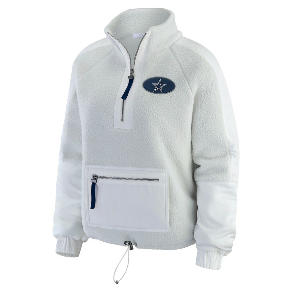 Dallas Cowboys  WEAR by Erin Andrews Women's Polar Fleece Half-Zip Jacket