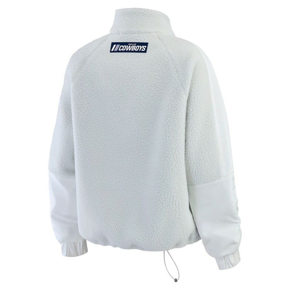 Dallas Cowboys  WEAR by Erin Andrews Women's Polar Fleece Half-Zip Jacket