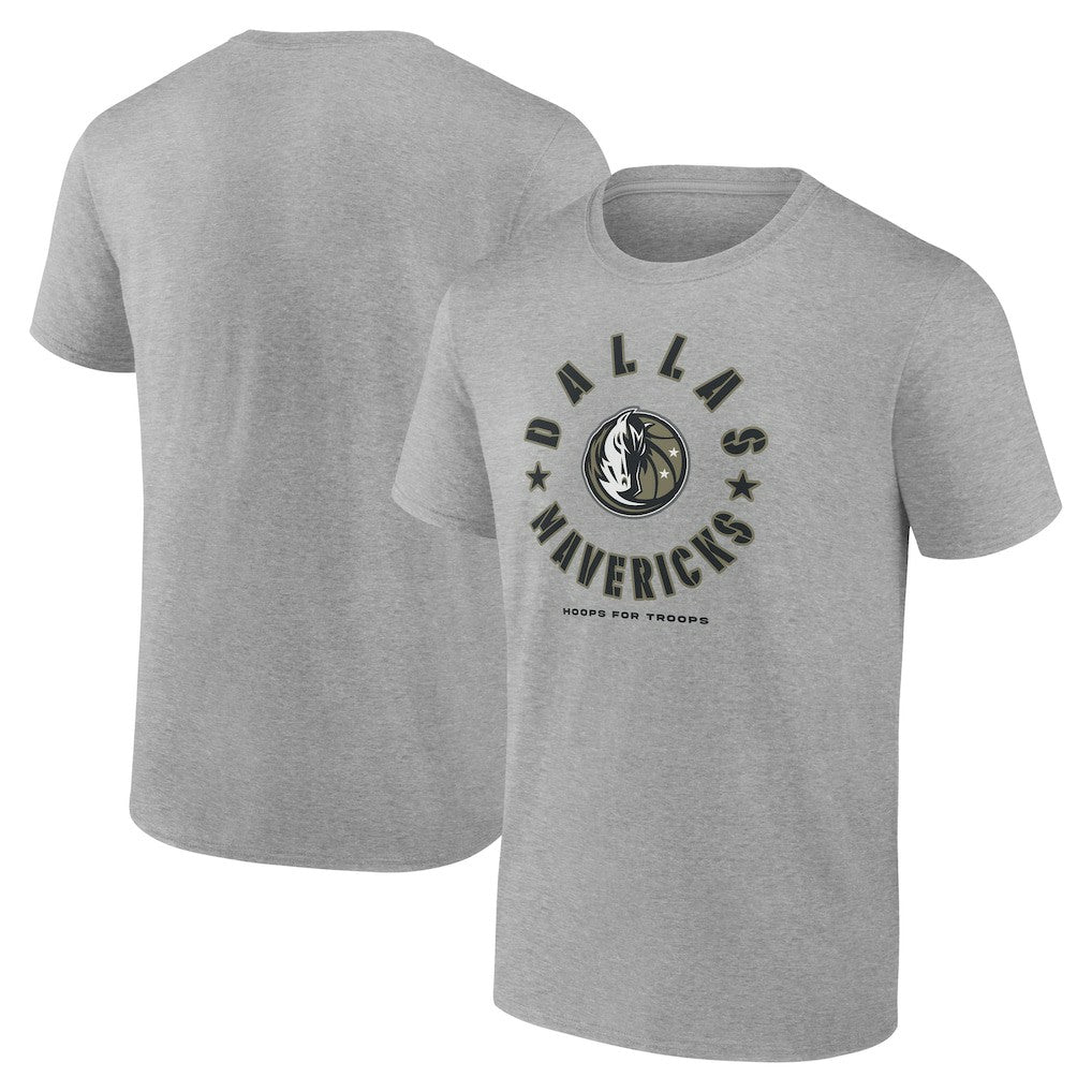 Dallas Mavericks Hoops for Troops T-Shirt sale Discount