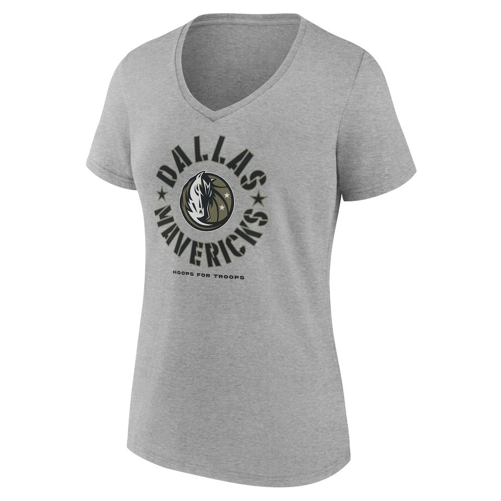 Dallas Mavericks Women's Hoops for Troops V-Neck T-Shirt sale Discount