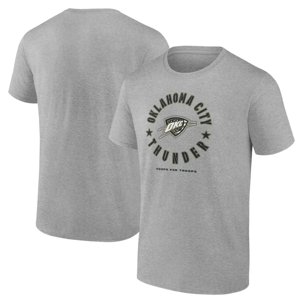 Oklahoma City Thunder Hoops for Troops T-Shirt On Sale