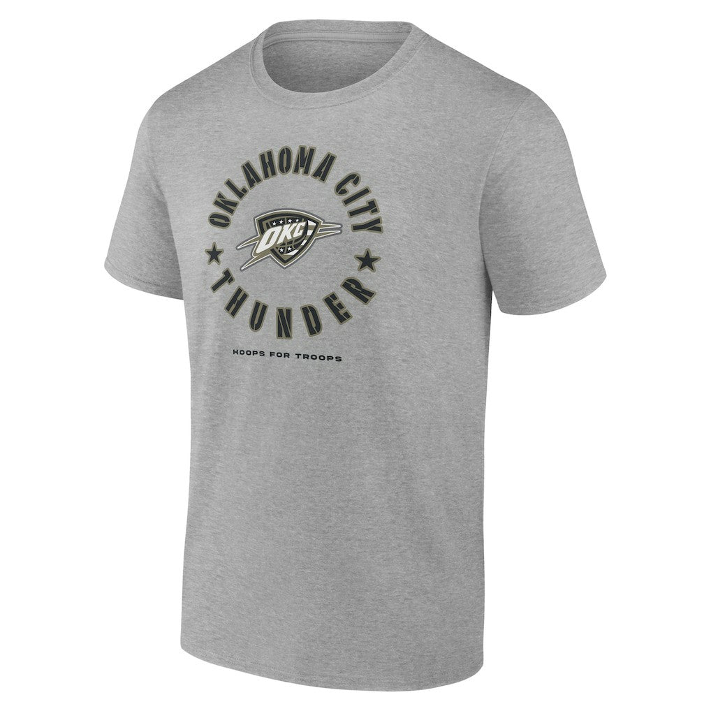 Oklahoma City Thunder Hoops for Troops T-Shirt On Sale