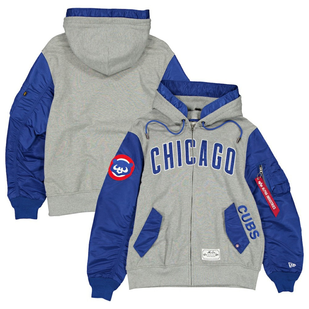Chicago Cubs New Era x Alpha Industries Full-Zip Hoodie Jacket | MLB Shop
