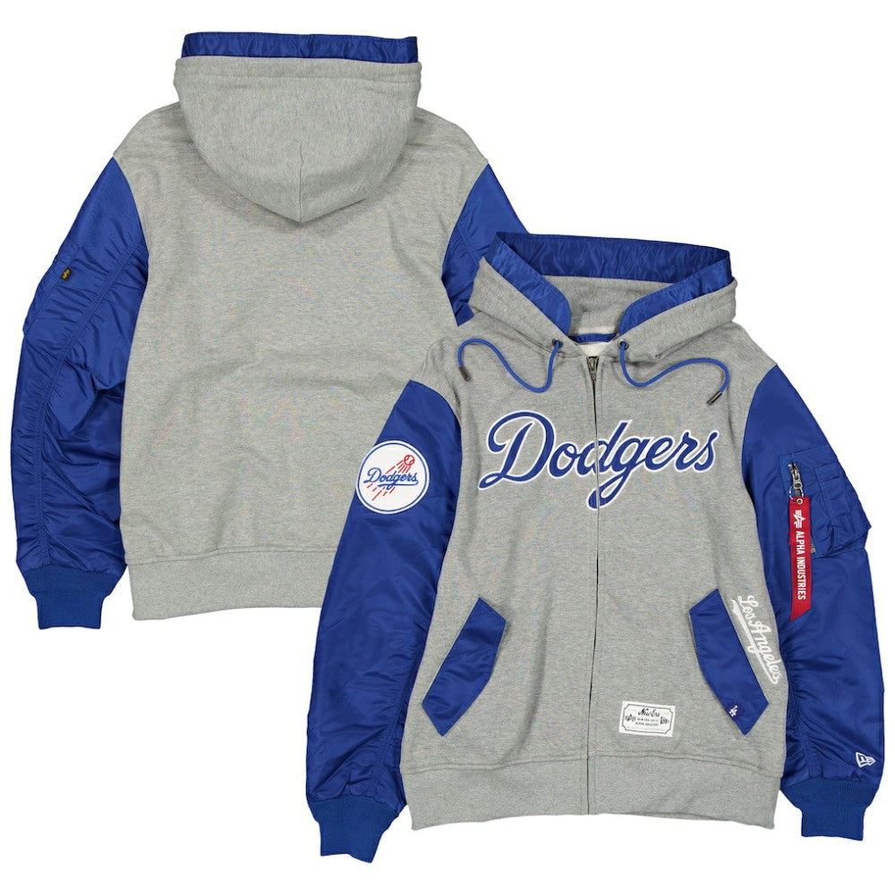 Los Angeles Dodgers New Era x Alpha Industries Full-Zip Hoodie Jacket | MLB Near me