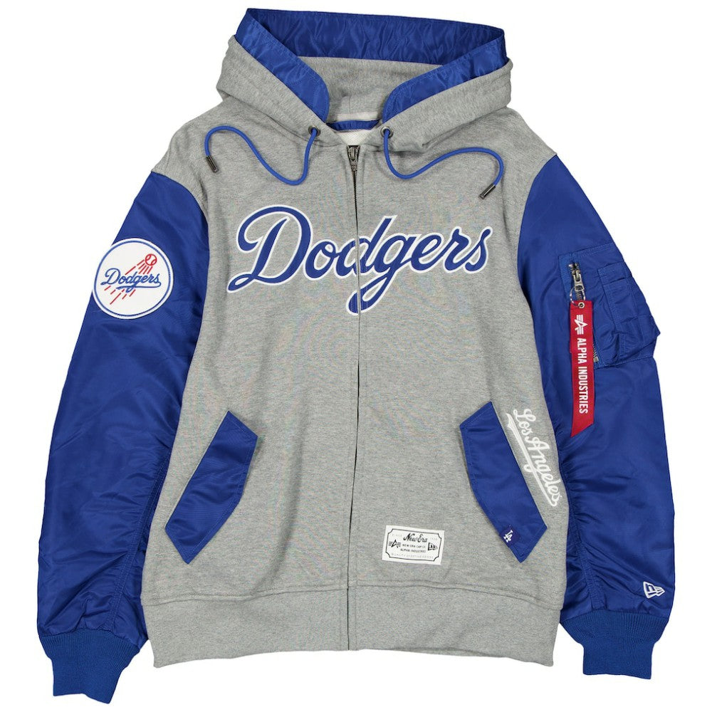 Los Angeles Dodgers New Era x Alpha Industries Full-Zip Hoodie Jacket | MLB Near me