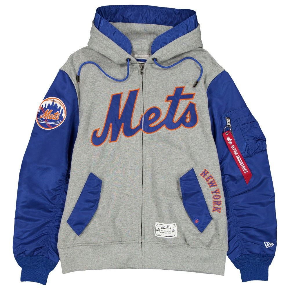 New York Mets New Era x Alpha Industries Full-Zip Hoodie Jacket | MLB Sale
