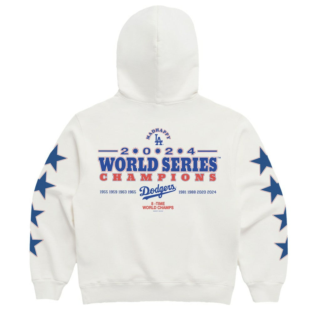 Los Angeles Dodgers Madhappy 2024 World Series Champions Star Pullover Hoodie | MLB New