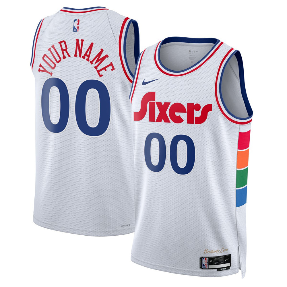 Philadelphia 76ers Unisex 2024/25 Custom Swingman Jersey Discount