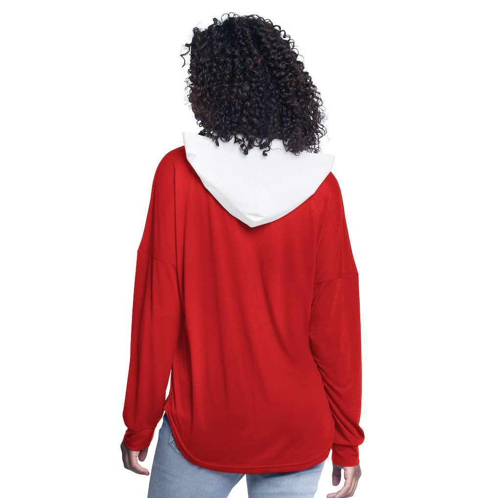 Houston Rockets G-III 4Her by Carl Banks Women's Bench Player Oversized Long Sleeve Hooded Top Online