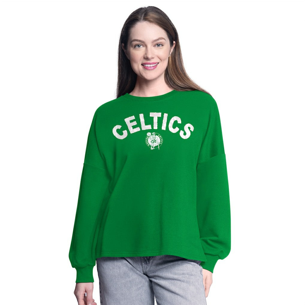Boston Celtics G-III 4Her by Carl Banks Women's Athletic Pullover Sweatshirt On Sale