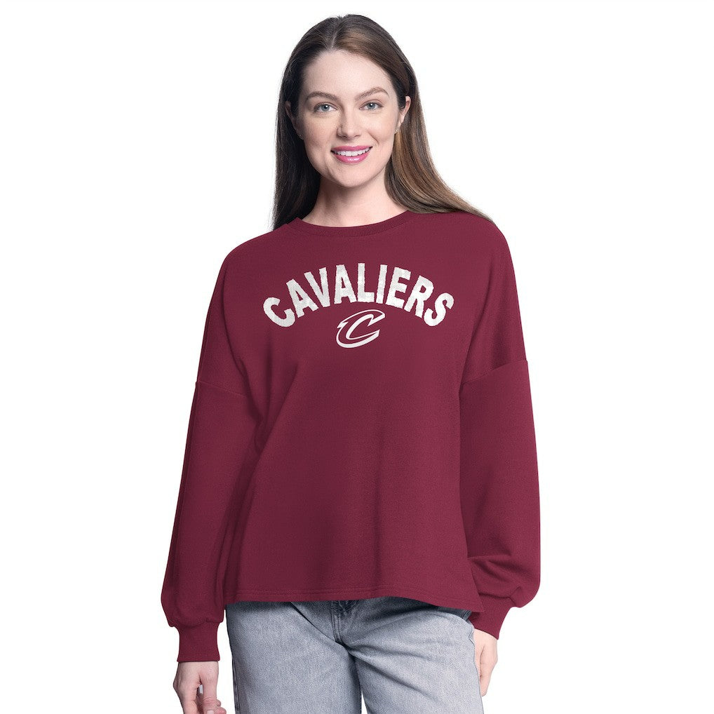 Cleveland Cavaliers G-III 4Her by Carl Banks Women's Athletic Pullover Sweatshirt sale Online