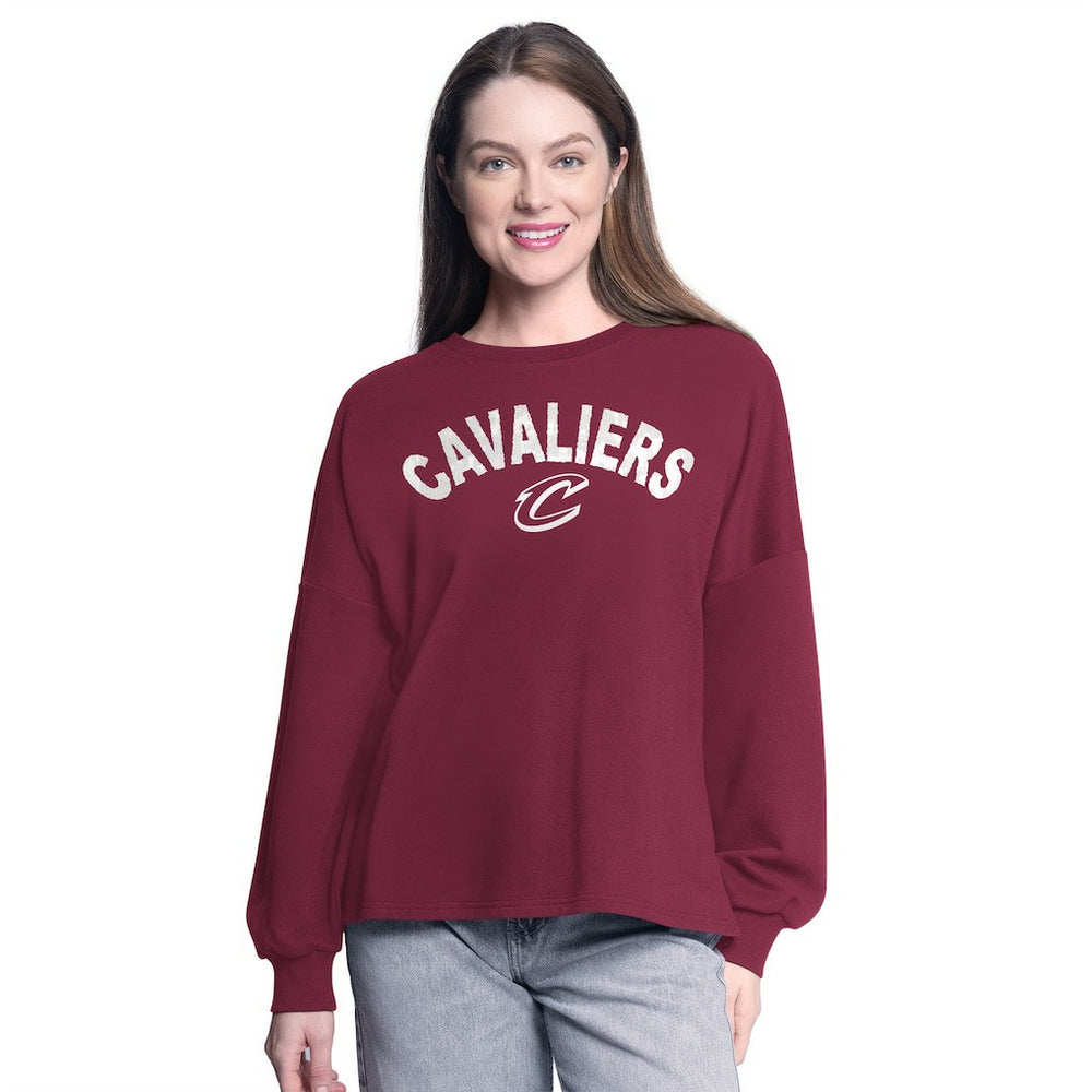 Cleveland Cavaliers G-III 4Her by Carl Banks Women's Athletic Pullover Sweatshirt sale Online