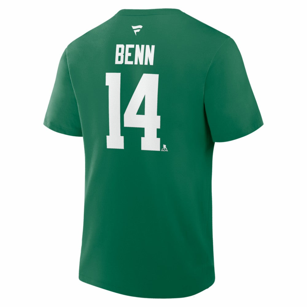 Jamie Benn Dallas Stars Fanatics Captain Authentic Stack Name & Number T-Shirt For Sale