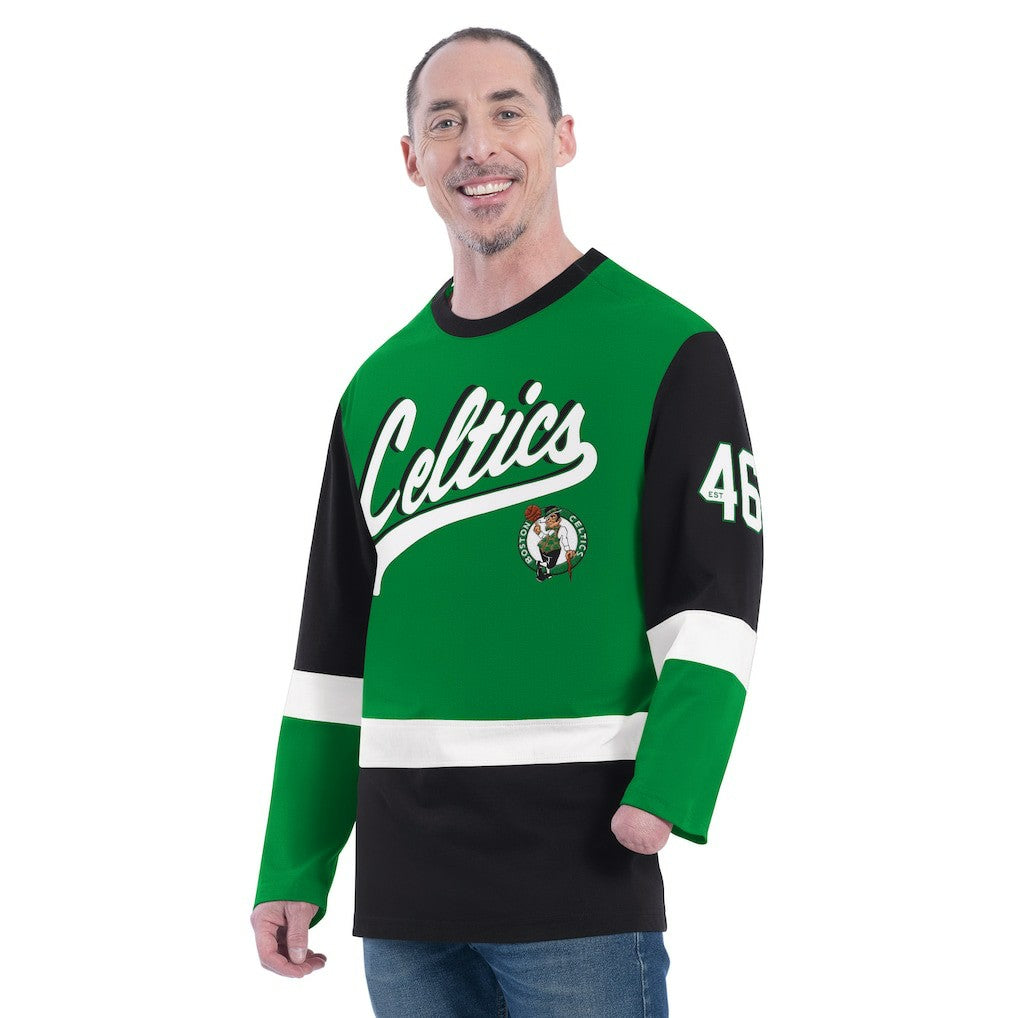 Boston Celtics G-III Sports by Carl Banks Adaptive Rugby Long Sleeve Top Outlet