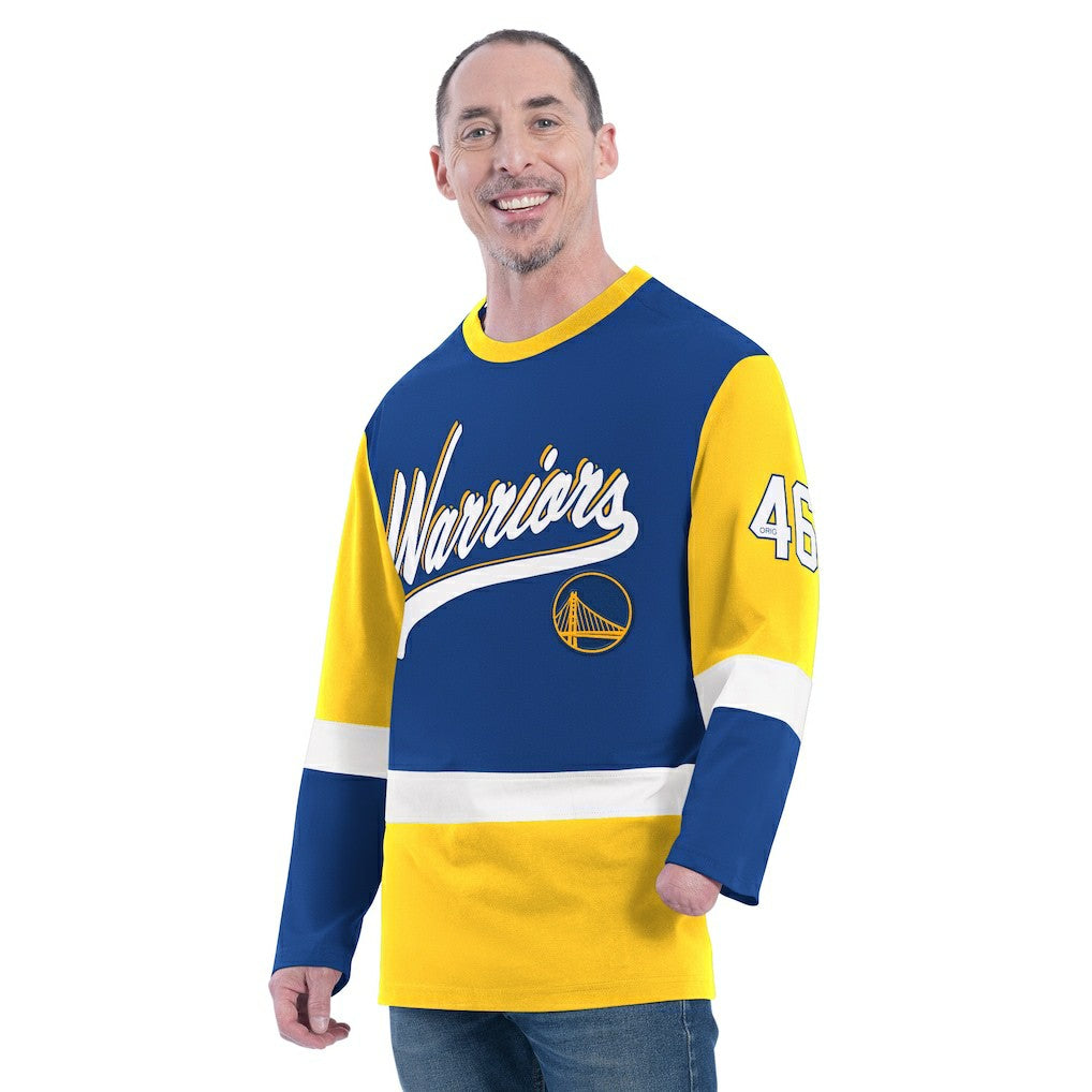 Golden State Warriors G-III Sports by Carl Banks Adaptive Rugby Long Sleeve Top sale Discount