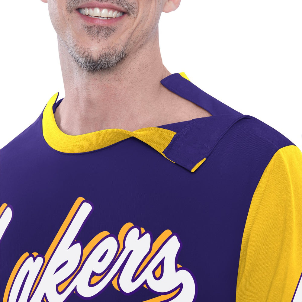 Los Angeles Lakers G-III Sports by Carl Banks Adaptive Rugby Long Sleeve Top Online