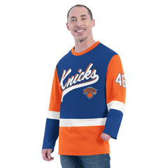 New York Knicks G-III Sports by Carl Banks Adaptive Rugby Long Sleeve Top Discount