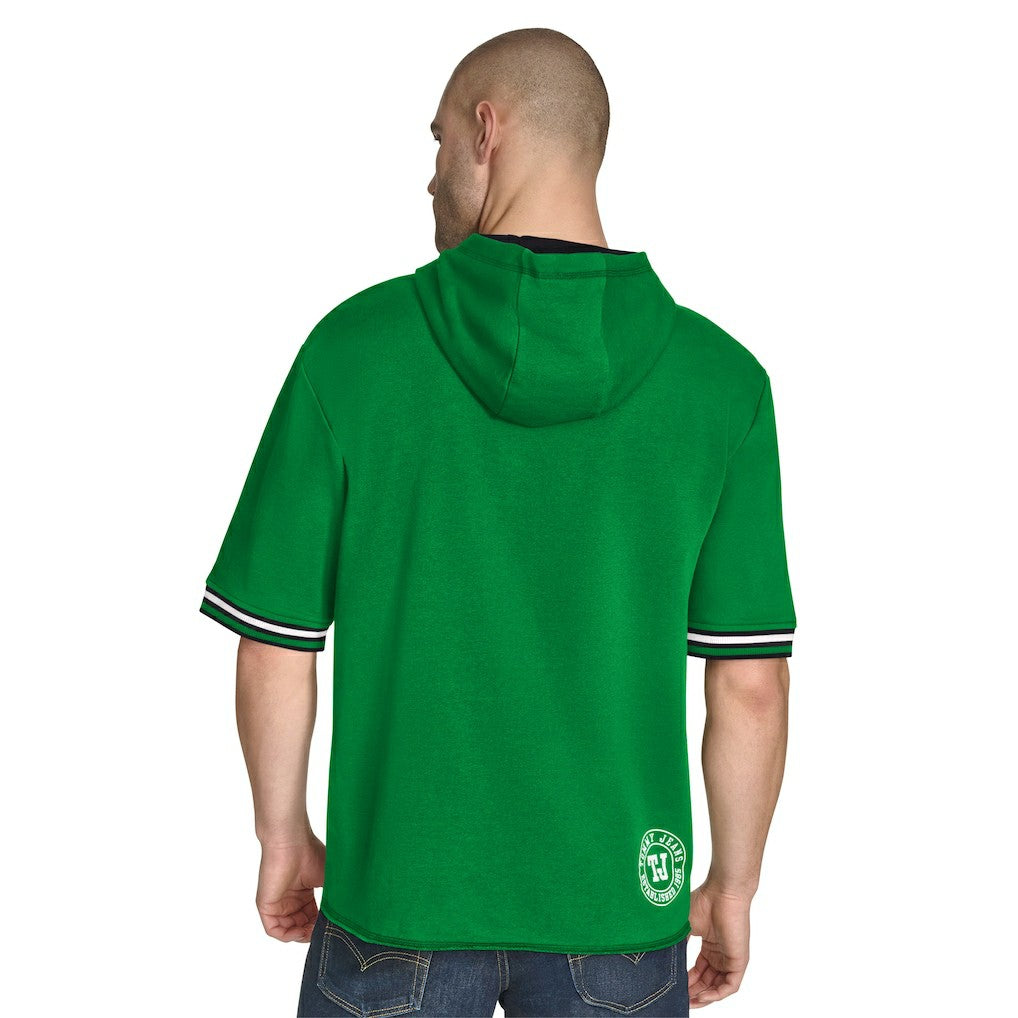 Boston Celtics Tommy Jeans Paul French Terry Short Sleeve Pullover Hoodie Discount