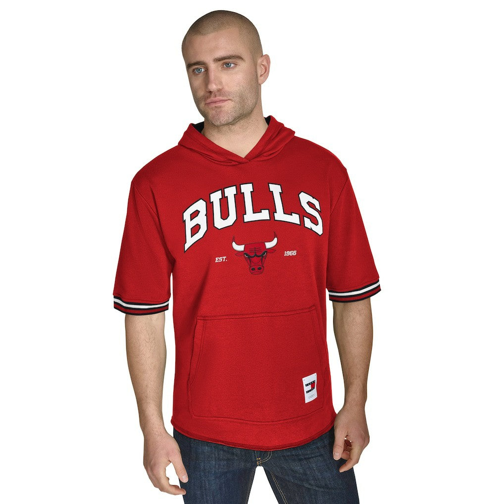 Chicago Bulls Tommy Jeans Paul French Terry Short Sleeve Pullover Hoodie sale Online