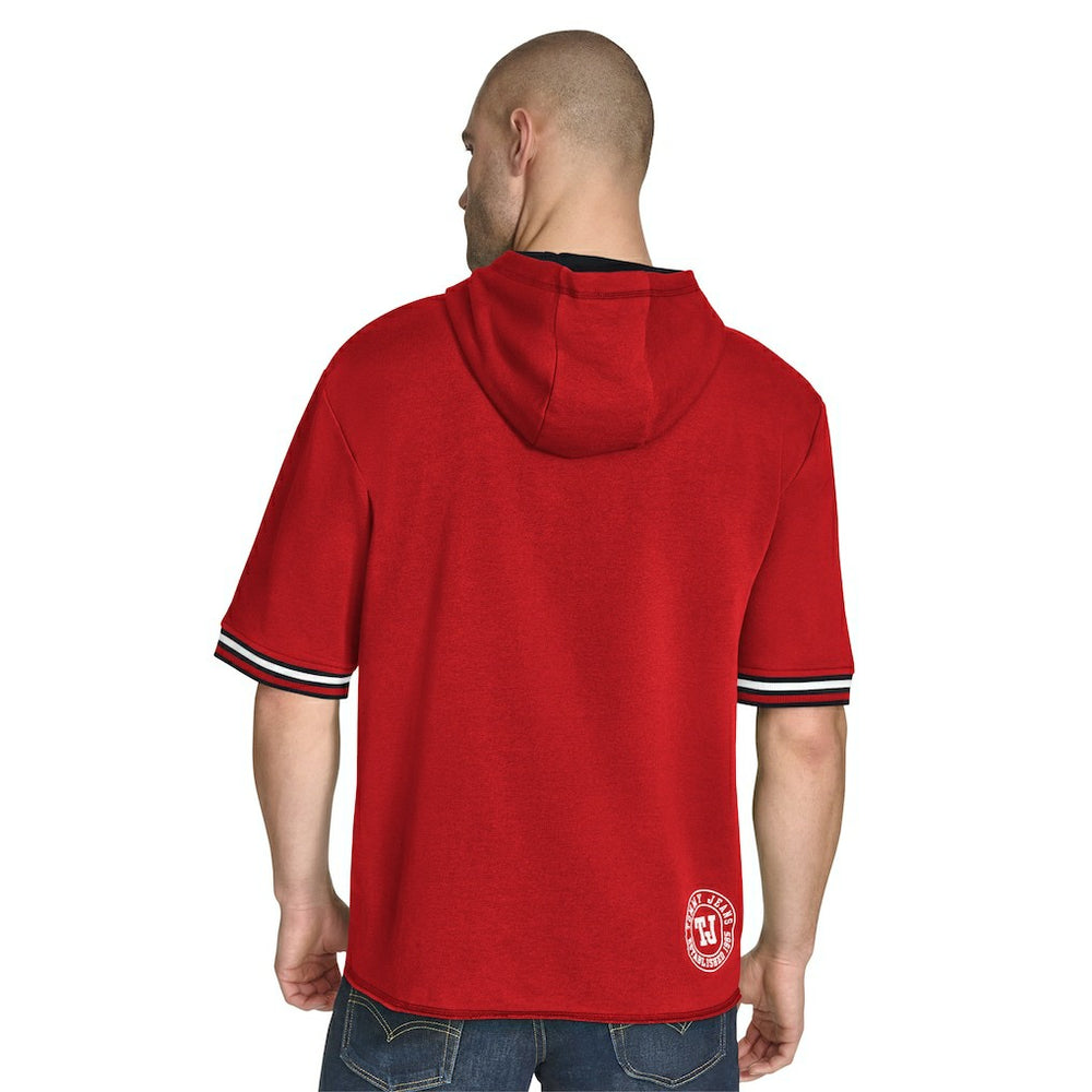 Chicago Bulls Tommy Jeans Paul French Terry Short Sleeve Pullover Hoodie sale Online