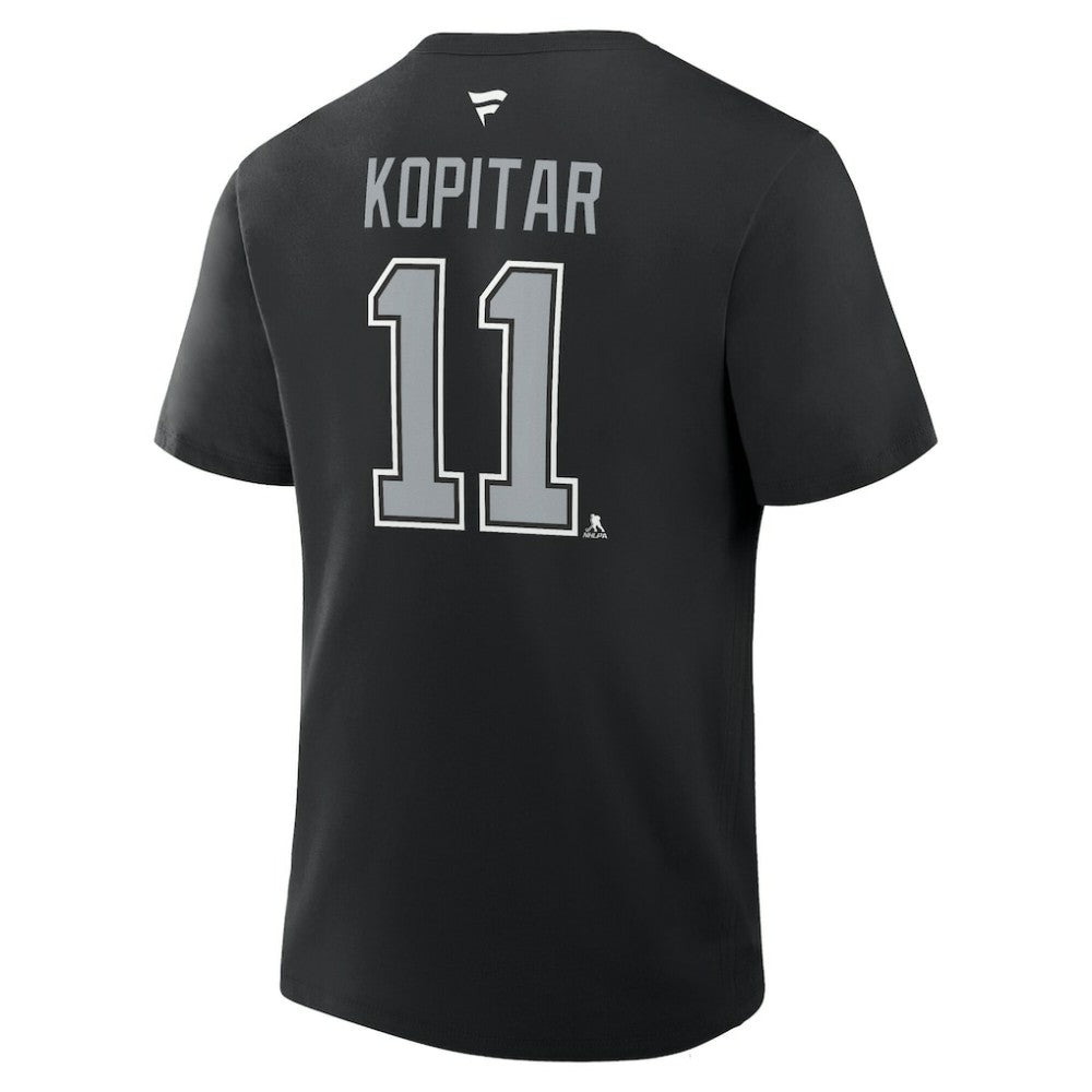 Anze Kopitar Los Angeles Kings Fanatics Authentic Stack Name & Number T-Shirt For Sale