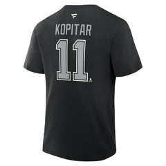 Anze Kopitar Los Angeles Kings Fanatics Authentic Stack Name & Number T-Shirt For Sale