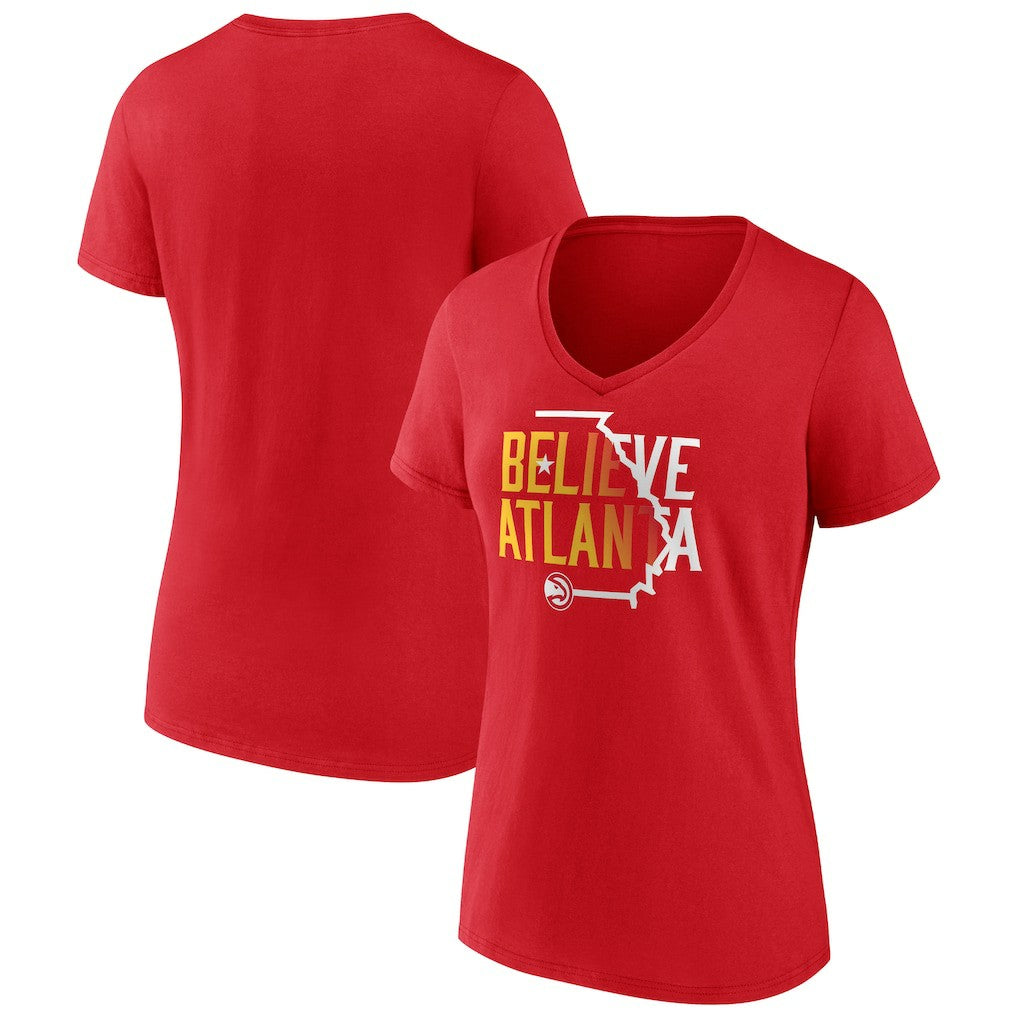 Atlanta Hawks Women's Team Pride V-Neck T-Shirt For Sale