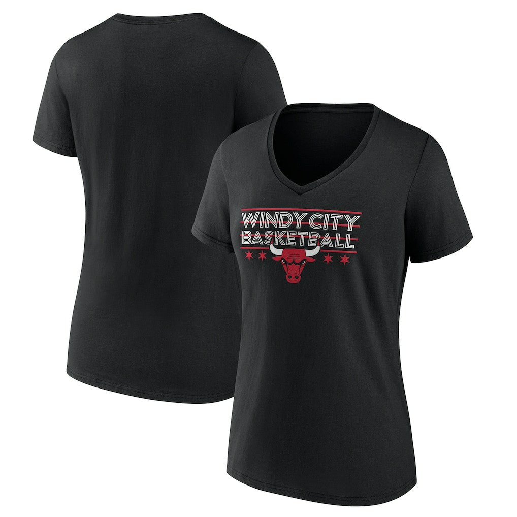 Chicago Bulls Women's Core Hometown Launch V-Neck T-Shirt sale Outlet