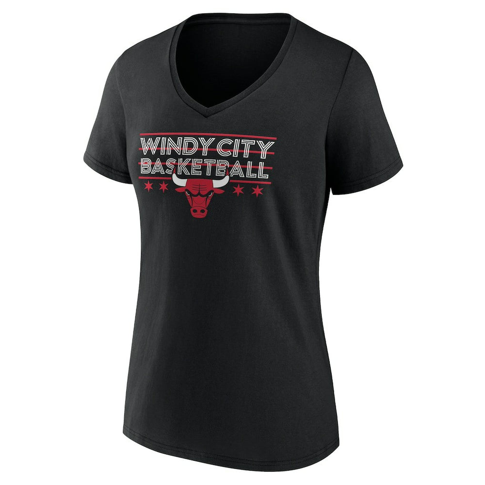 Chicago Bulls Women's Core Hometown Launch V-Neck T-Shirt sale Outlet