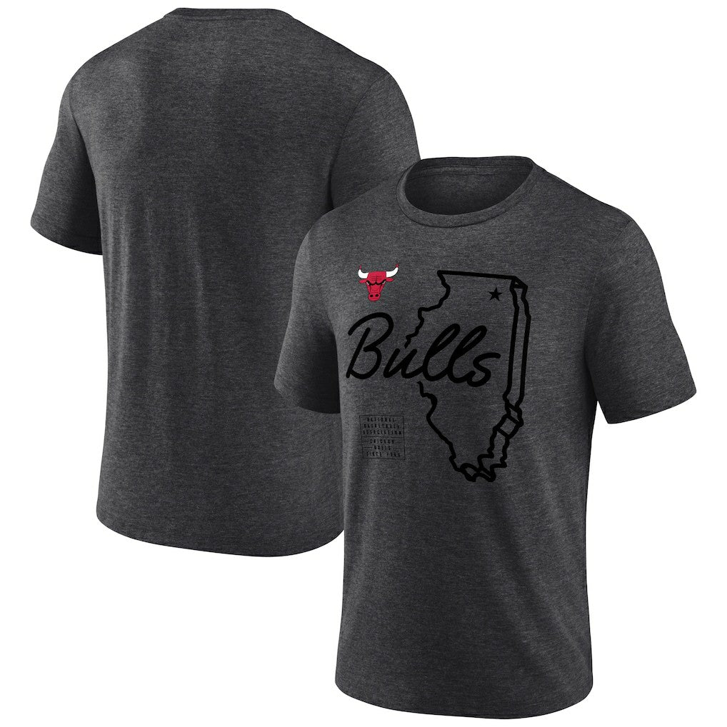 Chicago Bulls Announcer Tri-Blend T-Shirt On Sale