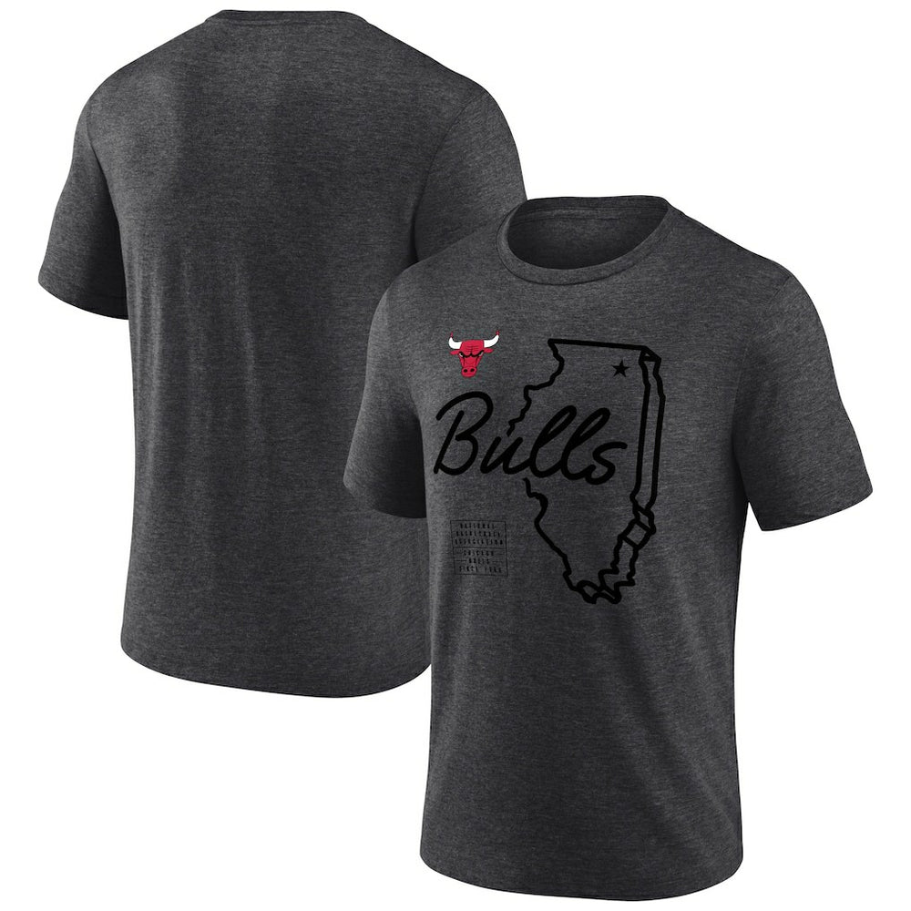 Chicago Bulls Announcer Tri-Blend T-Shirt On Sale