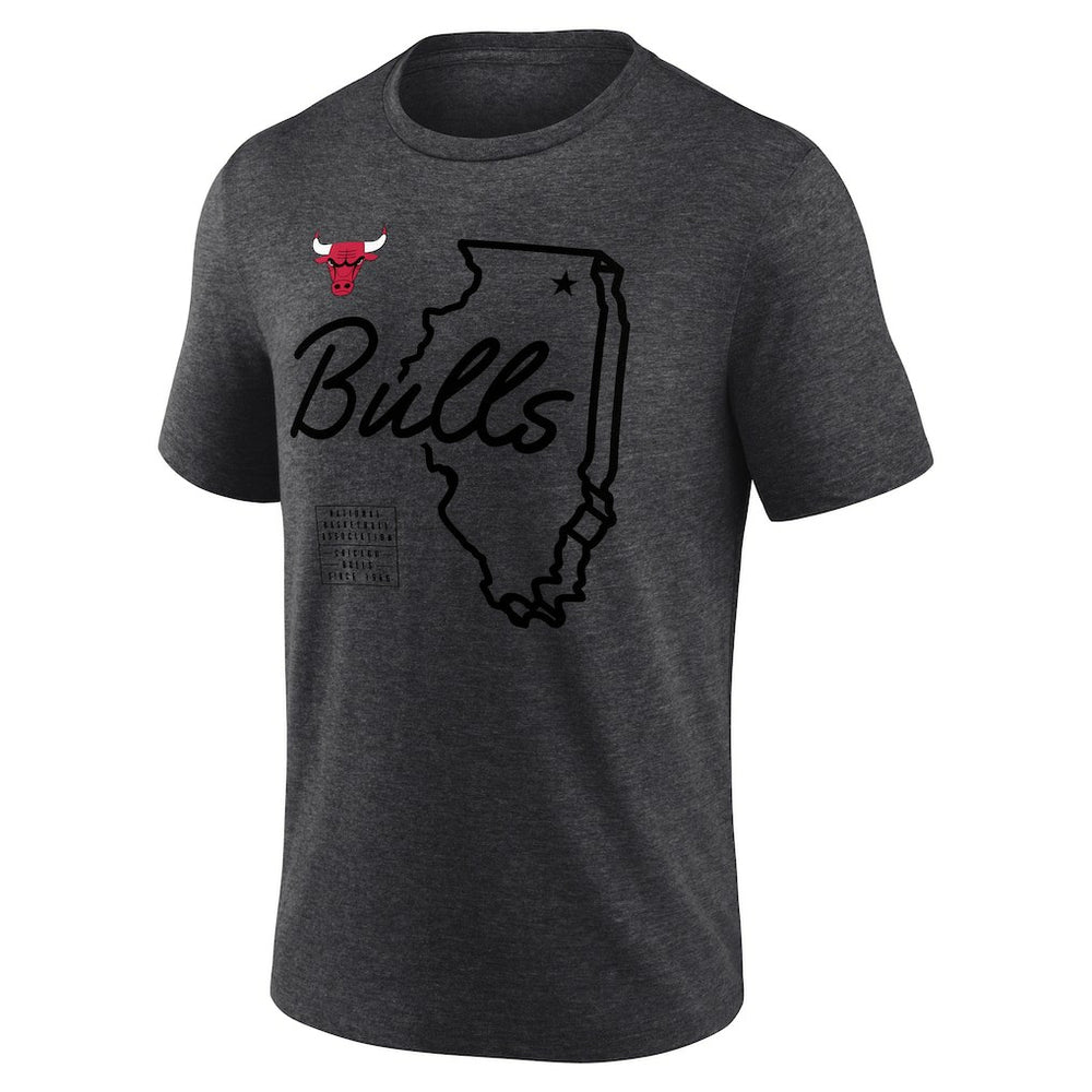 Chicago Bulls Announcer Tri-Blend T-Shirt On Sale