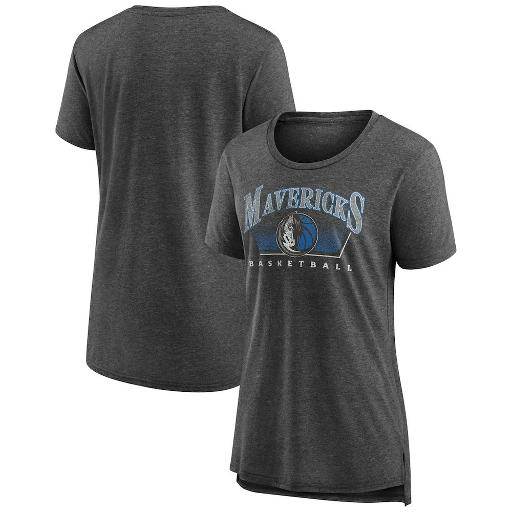 Dallas Mavericks Women's Selection Tri-Blend T-Shirt New